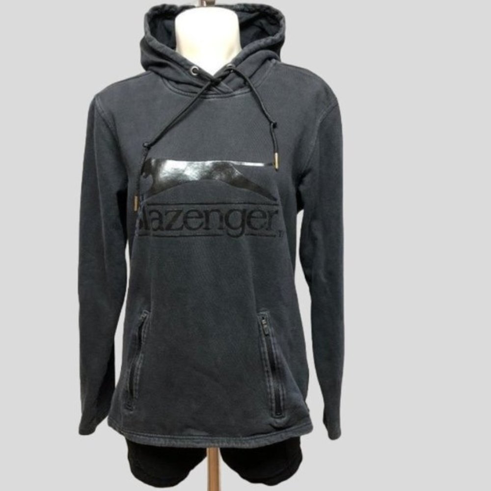 Slazenger Black Pullover Hoodie Med